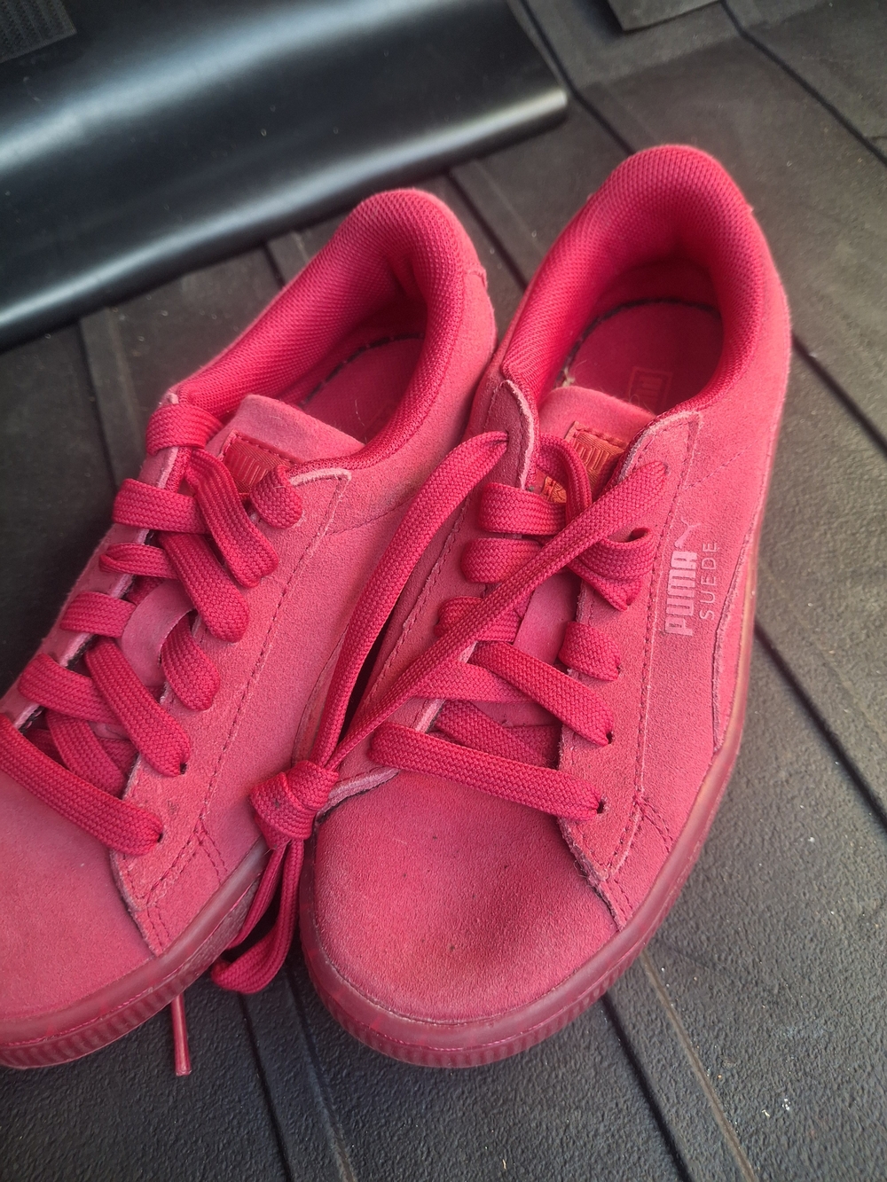 Puma Kids' Suede Classic Sneakers in Bright Pink